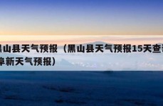 黑山县天气预报（黑山县天气预报15天查询,阜新天气预报）