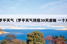 罗平天气（罗平天气预报30天准确 一个月）