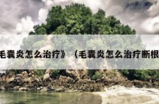 毛囊炎怎么治疗》（毛囊炎怎么治疗断根）