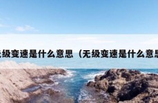 无级变速是什么意思（无级变速是什么意思）