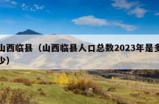 山西临县（山西临县人口总数2023年是多少）