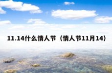 11.14什么情人节（情人节11月14）