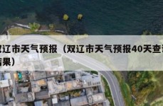 双辽市天气预报（双辽市天气预报40天查询结果）