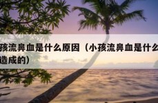 小孩流鼻血是什么原因（小孩流鼻血是什么原因造成的）