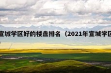 宣城学区好的楼盘排名（2021年宣城学区）