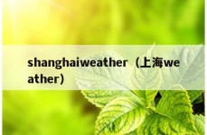 shanghaiweather（上海weather）