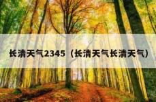 长清天气2345（长清天气长清天气）