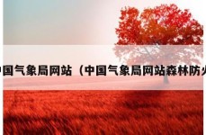 中国气象局网站（中国气象局网站森林防火）