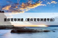 重庆宽带测速（重庆宽带测速平台）