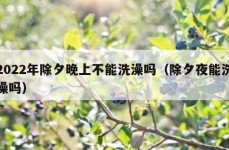 2022年除夕晚上不能洗澡吗（除夕夜能洗澡吗）