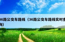 36路公交车路线（36路公交车路线实时查询）