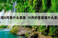 星座6月是什么星座（6月的星座是什么星座?）