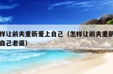 怎样让前夫重新爱上自己（怎样让前夫重新爱上自己老婆）