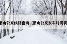 萧山公交线路查询（萧山公交发车时间表）