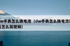 dw手表怎么换电池（dw手表怎么换电池后盖怎么装视频）