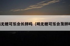 喝无糖可乐会长胖吗（喝无糖可乐会发胖吗）