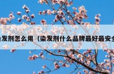 染发剂怎么用（染发剂什么品牌最好最安全）