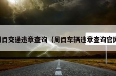 周口交通违章查询（周口车辆违章查询官网）