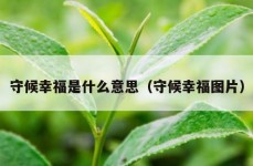 守候幸福是什么意思（守候幸福图片）