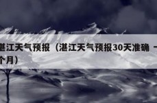 湛江天气预报（湛江天气预报30天准确 一个月）