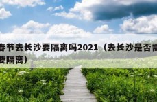 春节去长沙要隔离吗2021（去长沙是否需要隔离）