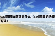 cad画圆快捷键是什么（cad画圆的快捷方式）