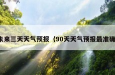 未来三天天气预报（90天天气预报最准确）