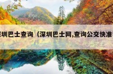 深圳巴士查询（深圳巴士网,查询公交快准狠!）